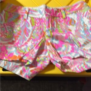 Lilly Pulitzer Pink and Orange Patterned Shorts